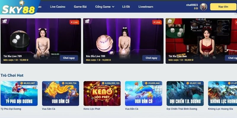 Tương tác trực tiếp với Dealer quyến rũ